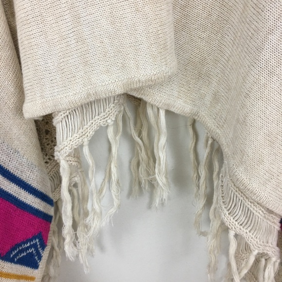 Billabong Boho Open Front Fringe Cardigan Sweater - Picture 7 of 12